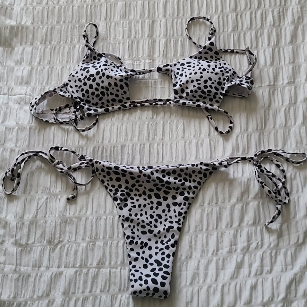 Dalmatian print bikini